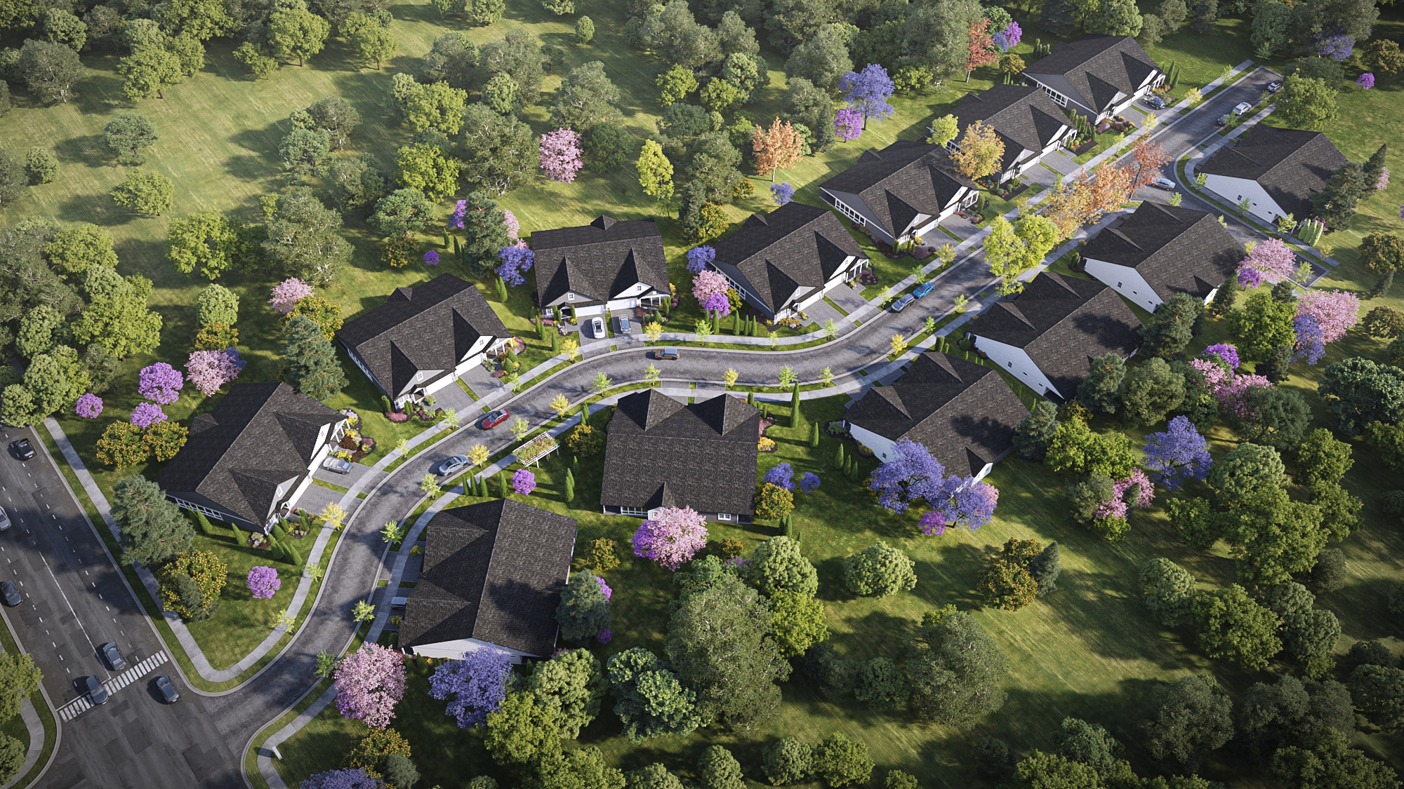 Site Plan View – – Cherry Valley Courtyards, Heitmeyer, Condominium Complex Granville OH – 4.2.26 Site Plan View - - Cherry Valley Courtyards, Heitmeyer, Condominium Complex Granville OH - 4.2.26